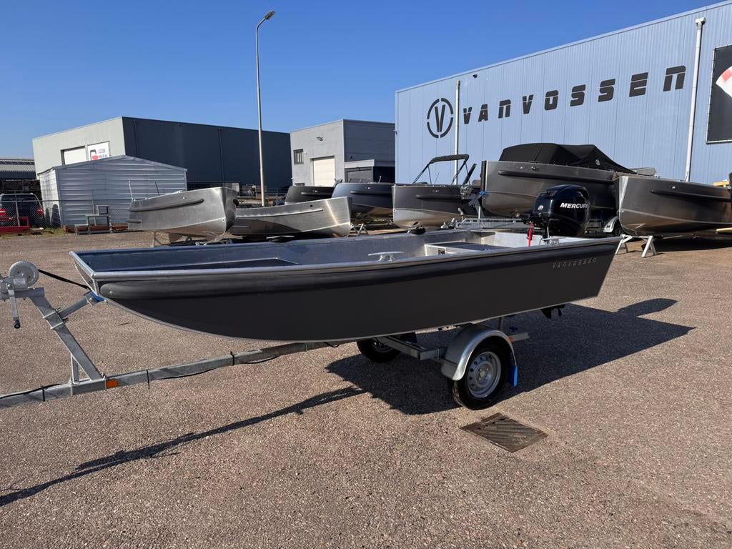 Van Vossen aluminium platbodem–nieuw 2026–25 pk EFI Mercury, Watersport en Boten, Vis- en Consoleboten, Ophalen, 10 tot 30 pk