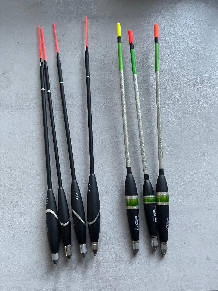 adv 212 / NIEUW mixset 7 matchdobbers SENSAS, Ophalen of Verzenden, Nieuw, Dobber of Lood