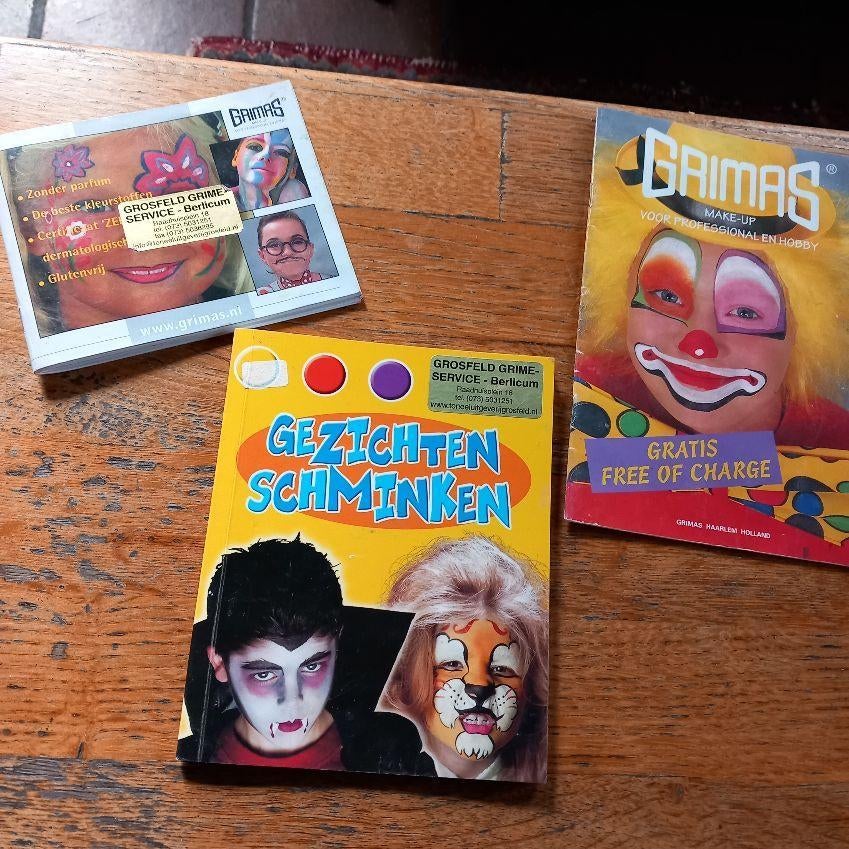 schminkboeken - grimas - boekjes, Boeken, Ophalen of Verzenden, Overige onderwerpen