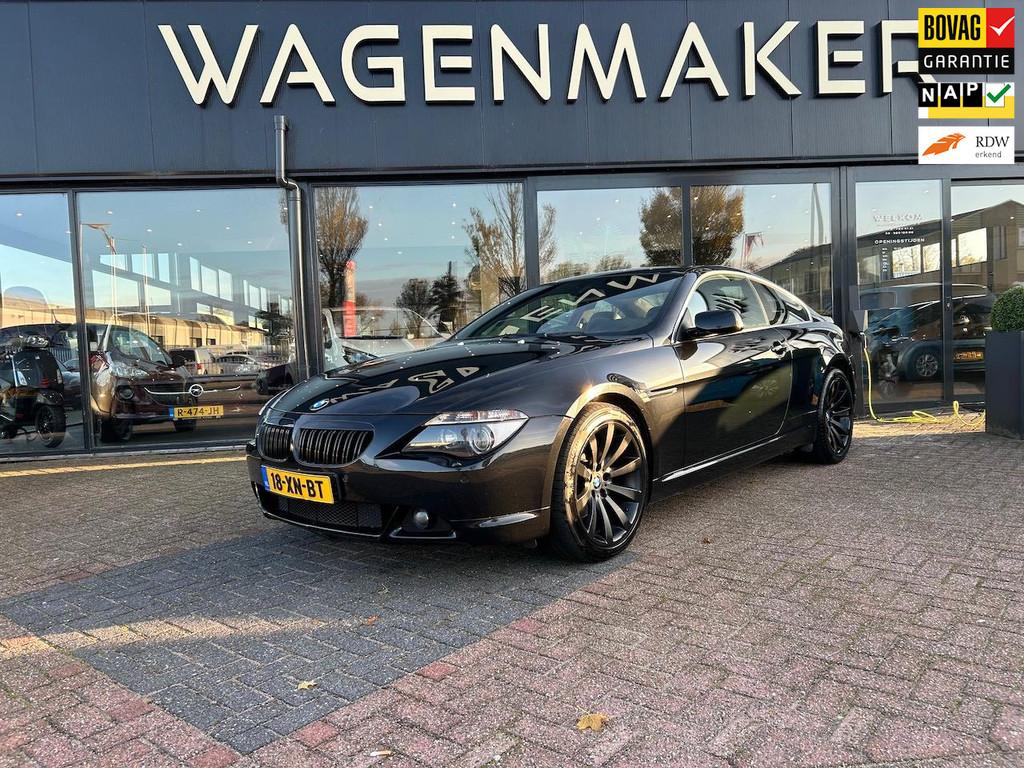BMW 6-serie 630i High Executive Clima|Cruise|NAVI|Leder|NAP, Automaat, Achterwielaandrijving, Gebruikt, Zwart