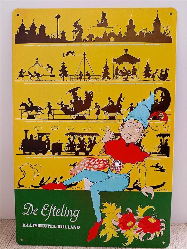 EFTELING anton Pieck kaatsheuvel Metalen wandbord, Ophalen, Nieuw, Beeldje of Poppetje