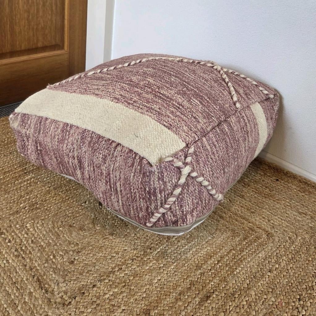 Zanafi berber poef, Huis en Inrichting, Banken | Voetenbanken en Poefen, Verzenden, Zo goed als nieuw, 50 tot 75 cm, 50 tot 75 cm