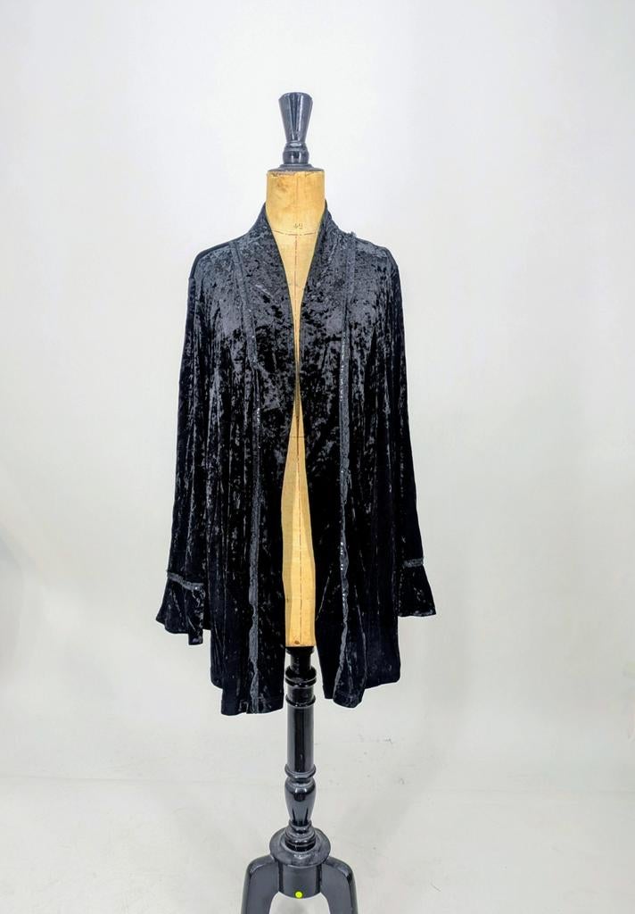 Sallie Sahne zwart fluwelen vest maat 58, Kleding | Dames, Grote Maten, Zwart, Trui of Vest, Ophalen of Verzenden, Zo goed als nieuw