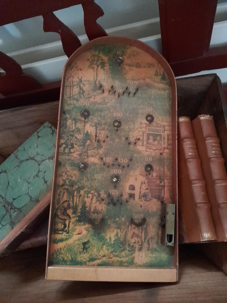 ~ Antiek Flipperspel Knikkerspel, Ophalen of Verzenden