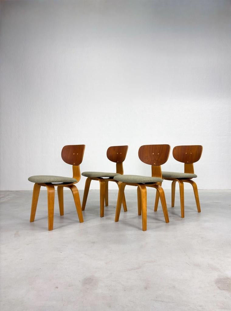 Set 'SB02' Eetkamerstoelen van Cees Braakman voor Pastoe, Ophalen, Overige kleuren, Mid-century, Dutch design, Zo goed als nieuw