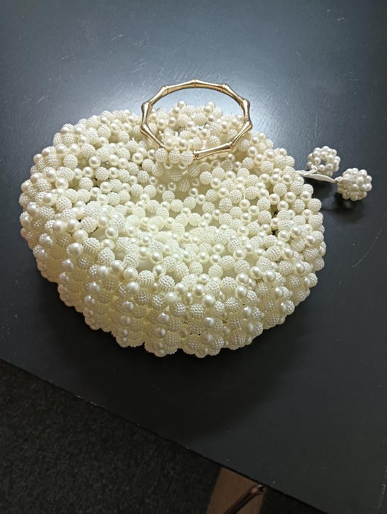 Handmade tas, Ophalen, Nieuw, Wit, Handtas