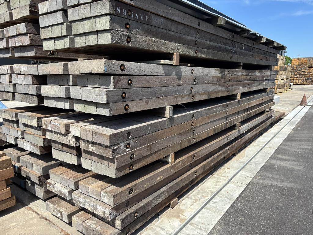 GB azobe hardhouten draglineschot 10x100x600 CM, Zo goed als nieuw, Overige houtsoorten