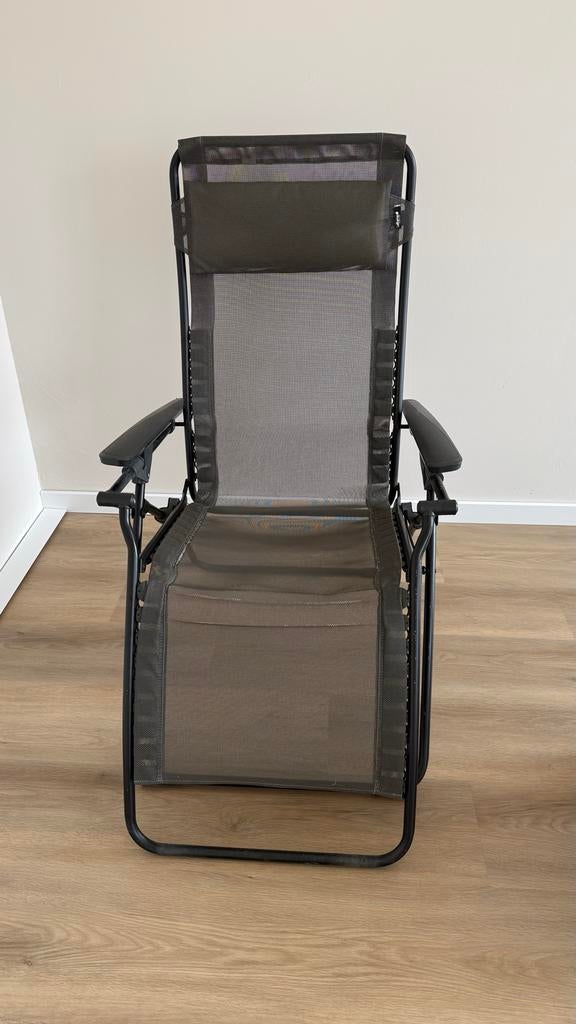 Lafuma Relaxstoel Antraciet - Zero Gravity, Ophalen, Gebruikt, Textileen, Inklapbaar