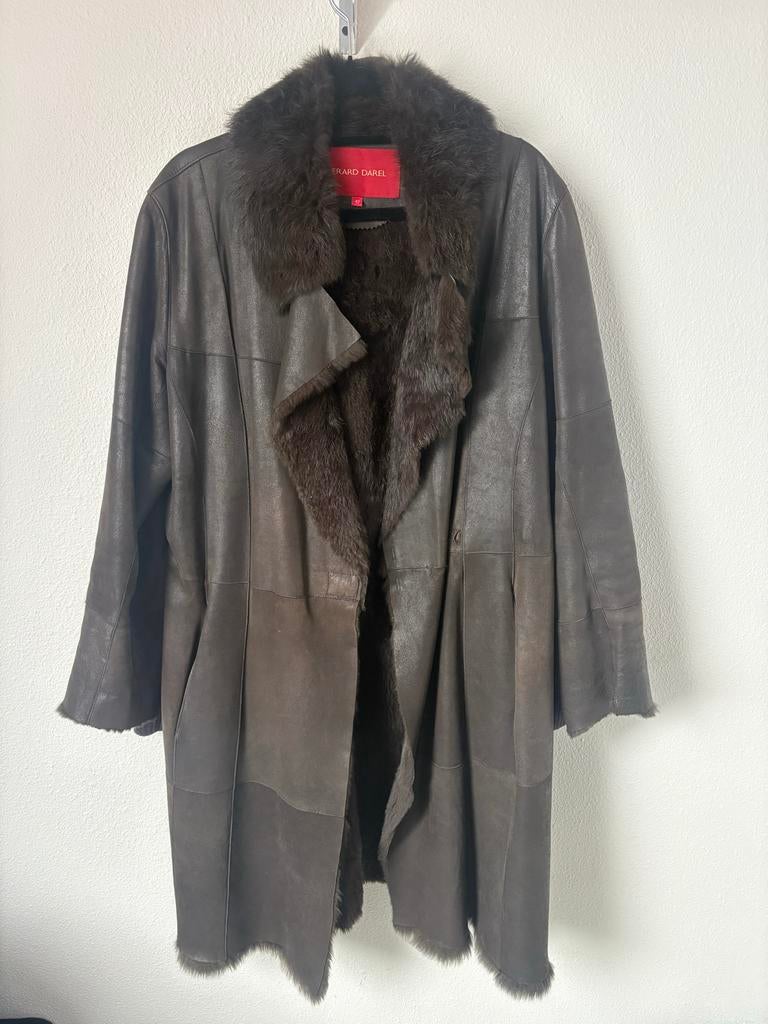 Donker bruine getailleerde Lammy Leren Jas - Maat M/L 42, Verzenden, Zo goed als nieuw, Maat 38/40 (M), Bruin