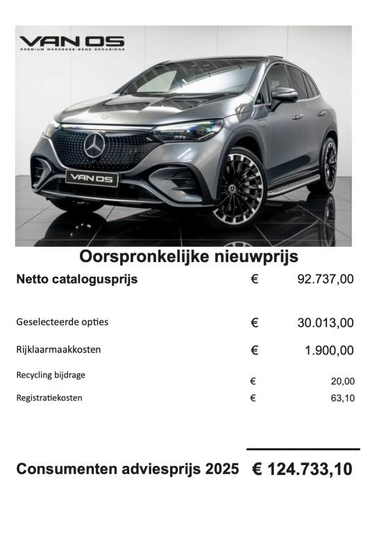 Mercedes-Benz EQE SUV EQE 350+ AMG Line | Hyperscreen | Prem, Automaat, 0 cilinders, Gebruikt, EQE