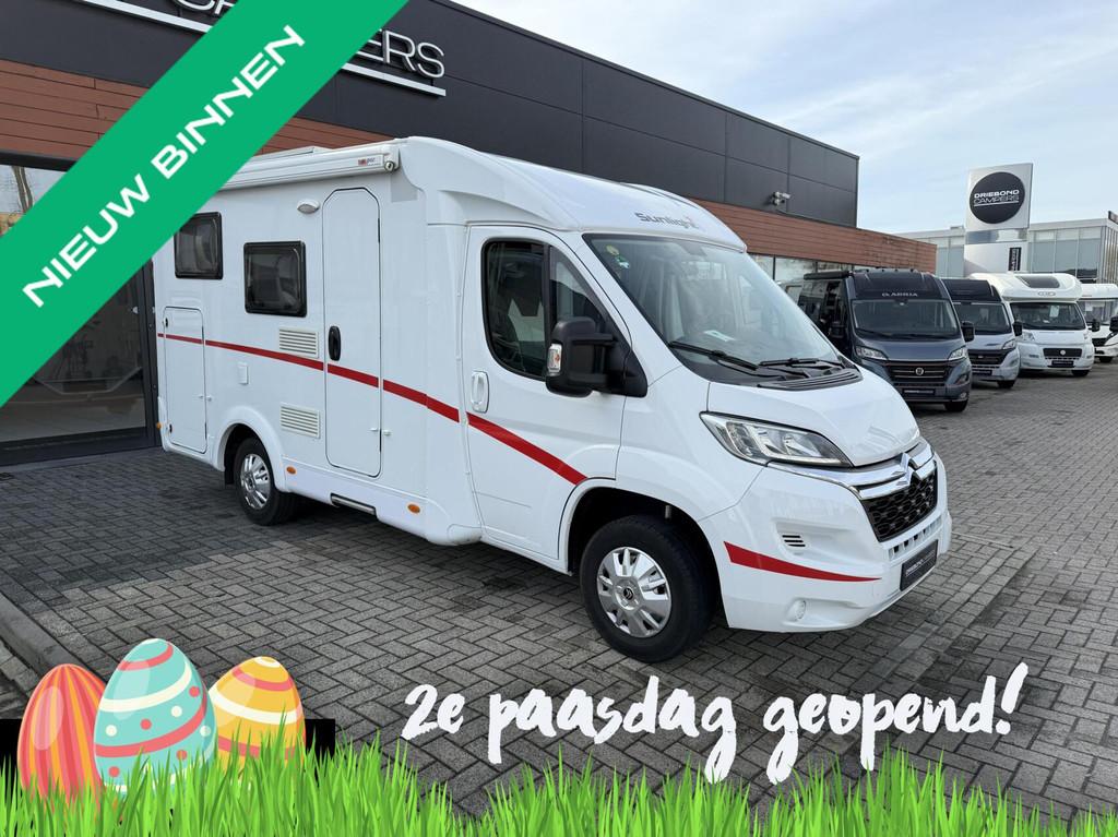 Capron Sunlight V60 Luifel Zonnepaneel Trekhaak 595CM !, Caravans en Kamperen, Campers, Tot en met 2, Bedrijf, 5 tot 6 meter, Half-integraal
