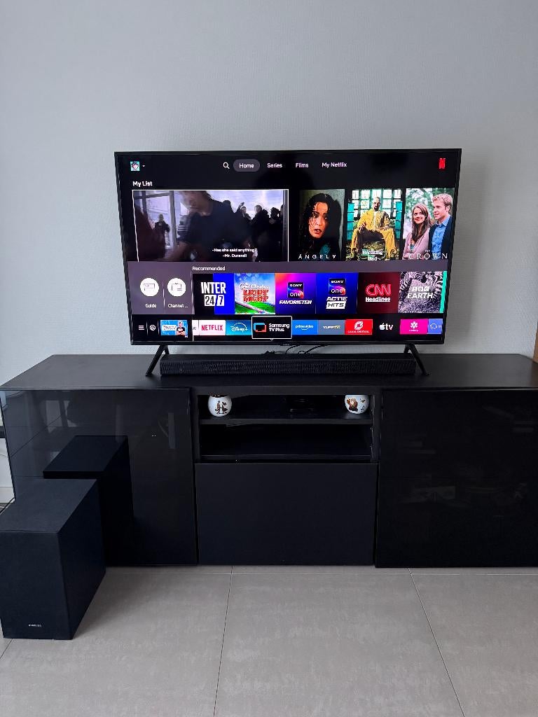 Samsung 49" 4K QLED TV (Q60R) + Soundbar with Subwoofer, Audio, Tv en Foto, Televisies, Ophalen, QLED, Zo goed als nieuw, Samsung