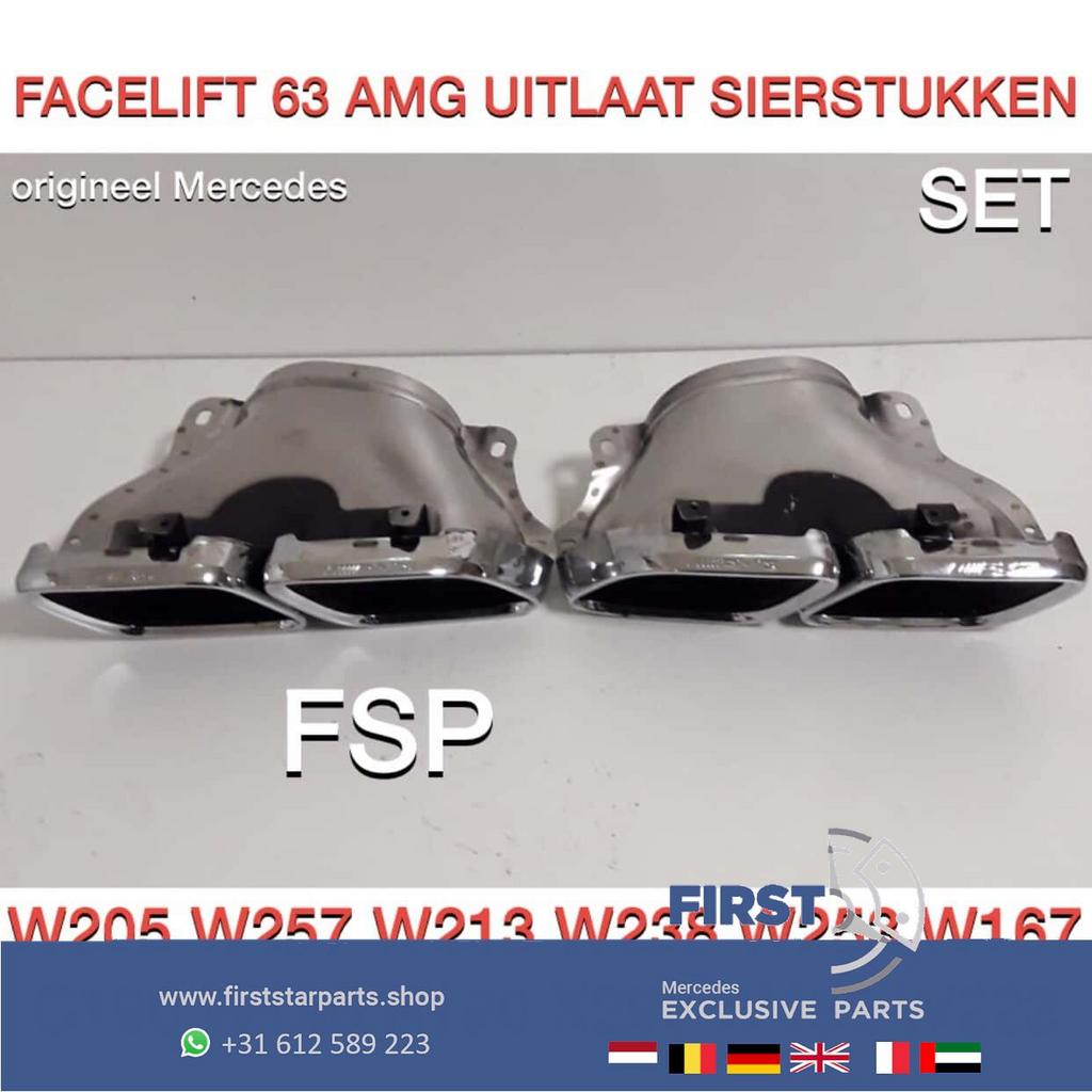 FACELIFT 63 AMG UITLAAT SIERSTUK SET W205 W213 W253 W167 W19, Auto-onderdelen, Uitlaatsystemen, Gebruikt, -, Ophalen of Verzenden