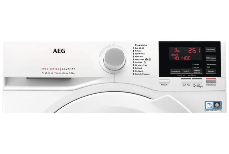 AEG wasmachine L6FBN84GV, AEG, 1200 tot 1600 toeren, Postbus 1038 5602 BB Eindhoven, 8 tot 10 kg