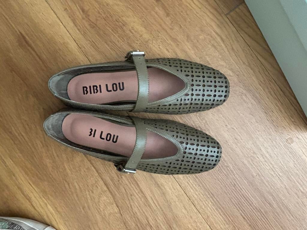 Bibi lou ballerina olijfgroen maat 37, Ophalen of Verzenden, Zo goed als nieuw, Groen