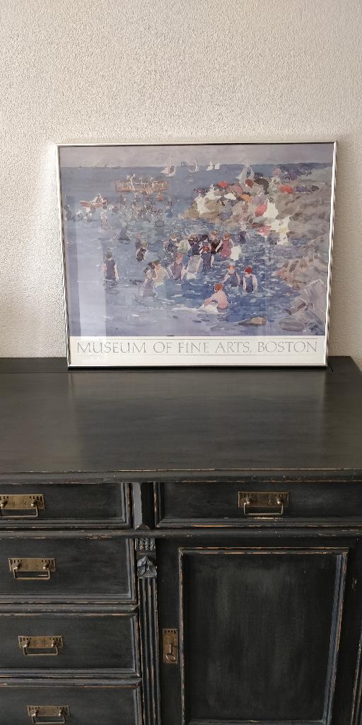 Kunstposter in lijst van Maurice Brazil Prendergast, Ophalen, 50 tot 75 cm, Metaal of Aluminium, Zo goed als nieuw