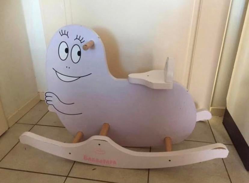 Hobbelpaard barbapapa, Kinderen en Baby's, Ophalen, Gebruikt