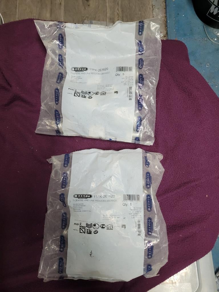 Henco T-stukken 26x16x20, Overige materialen, 6 meter of meer, Overige typen, Nieuw