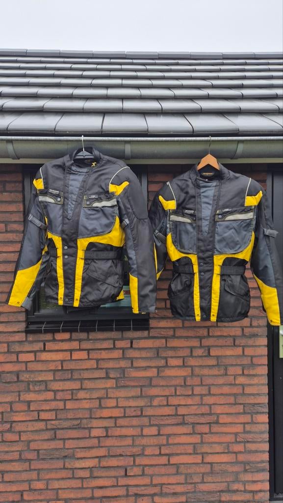 Motorpakken - Zwart/Geel Textiel Motorjassen (2 stuks), Ophalen, Tweedehands