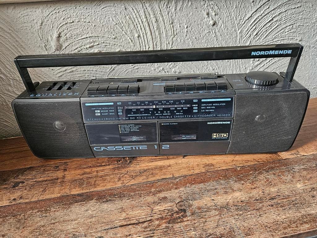 Nordmende Citycorder HD1000 Boombox - Vintage Radio Cassette, Ophalen of Verzenden, Gebruikt, Radio