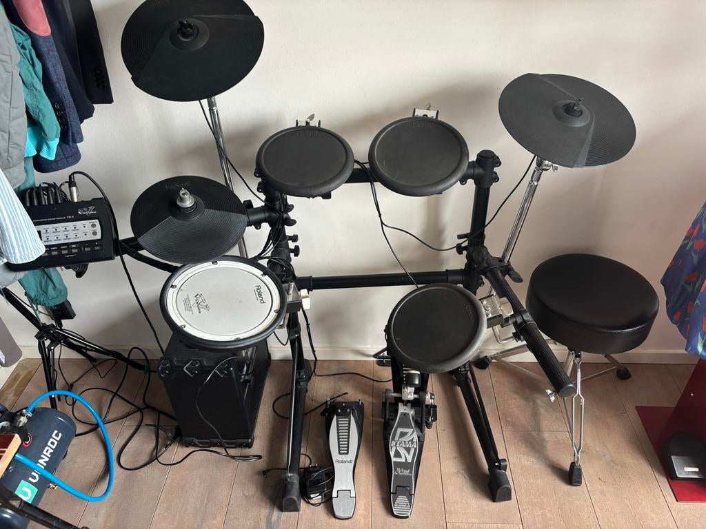 Roland V-Drums TD-3 Elektrisch Drumstel en versterker, Ophalen, Gebruikt, Roland, Elektronisch