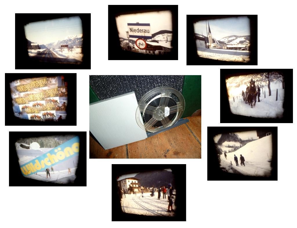 8mm film amateur 1984 Worgl Wintervakantie - kleur -, Ophalen of Verzenden, 8mm film