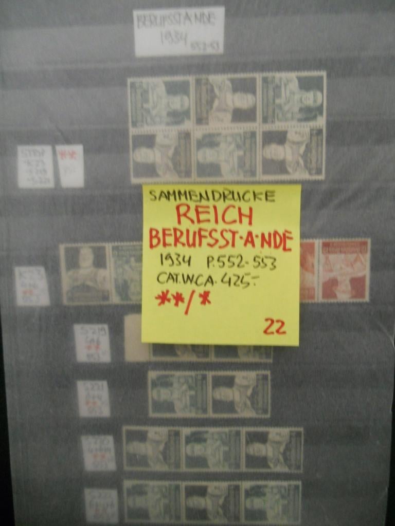 22 SAMMENDRUCKE REICH BERUFSSTANDE, Ophalen of Verzenden, Buitenland