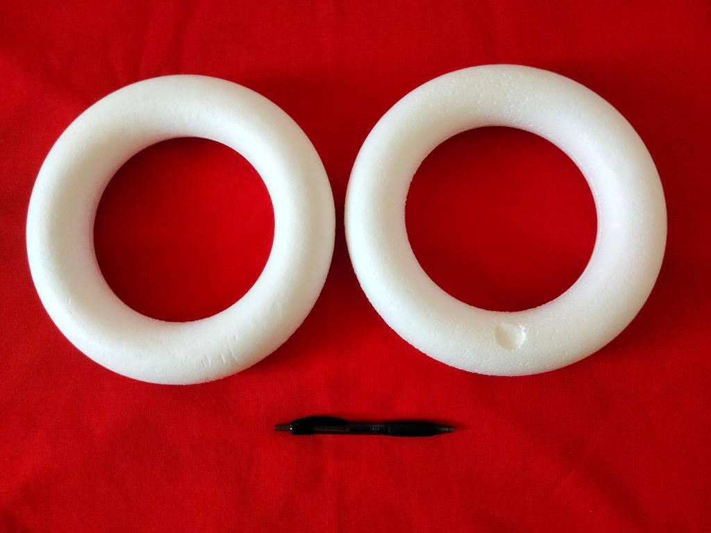 piepschuim cirkels, Ophalen, Materiaal