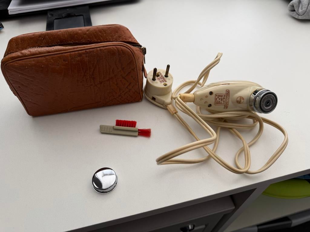 Vintage Philips Philishave Scheerapparaat - Eenkoppig, Ophalen of Verzenden, Gebruikt, Scheren en Epileren