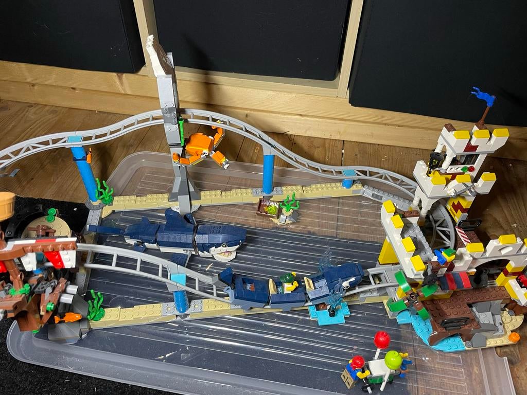 LEGO Piraten Achtbaan met Haai - Complete Set, Ophalen, Gebruikt, Complete set, Lego