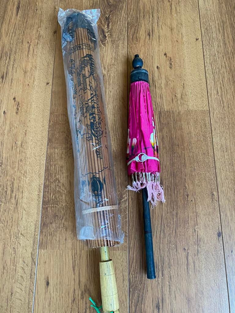 Vintage sier parasols, Ophalen of Verzenden