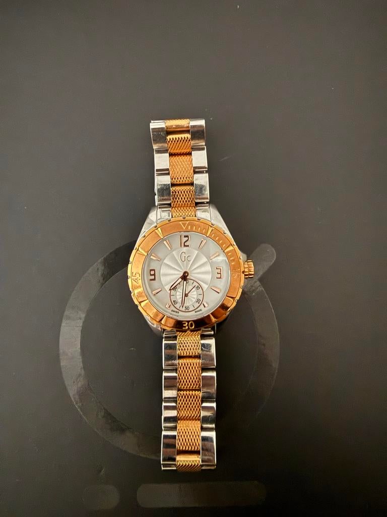 GC Swiss Made Polshorloge - Zilver/Goudkleurig, Antiek en Kunst, Antiek | Klokken, Ophalen of Verzenden