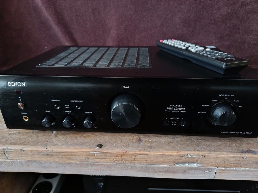 Denon PMA-720AE Geïntegreerde Versterker, Gebruikt, Denon, Ophalen of Verzenden, 60 tot 120 watt
