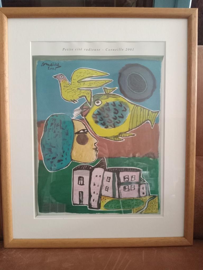 Corneille reproducties in houten lijst, Ophalen of Verzenden