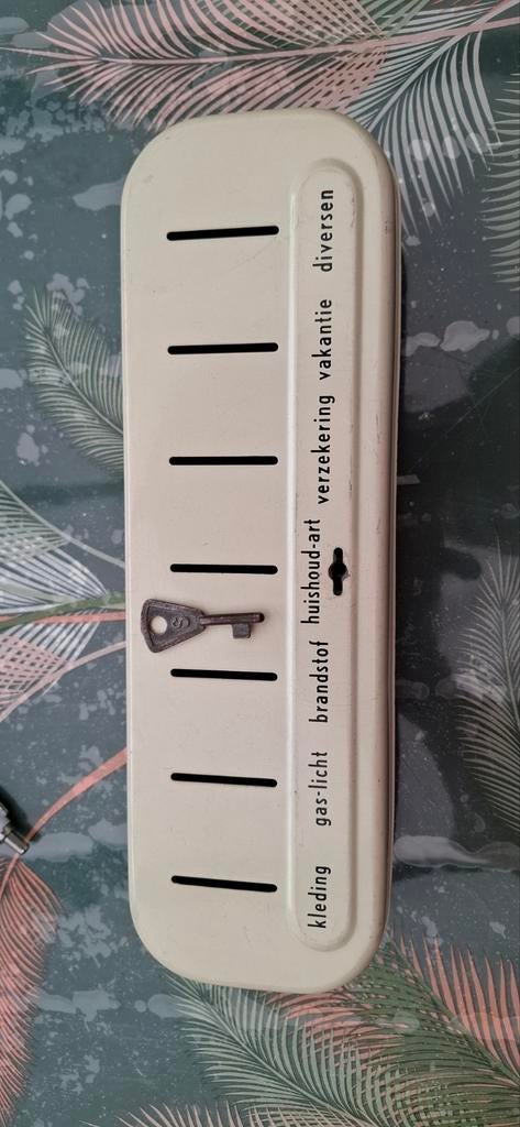 Vintage spaarpot, Ophalen of Verzenden, Gebruikt, Metaal of Blik