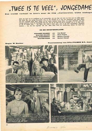 "Twee is teveel" - Fotostrip uit Romance 1960, Ophalen of Verzenden, Gebruikt