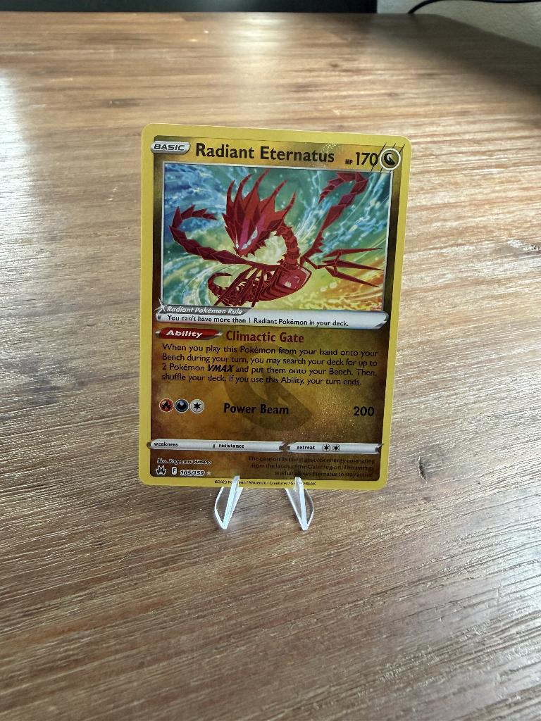 Radiant Eternatus - Crown Zenith Pokémon kaart, Ophalen, Zo goed als nieuw