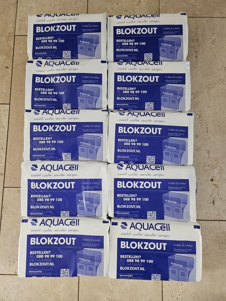 Originele Aquacell zoutblokken 2X4KG, Ophalen, Nieuw