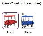 Bolderkar opvouwbaar inklapbaar rood blauw GRATIS VERZENDING, Verzenden, Nieuw, Nvt, Nvt