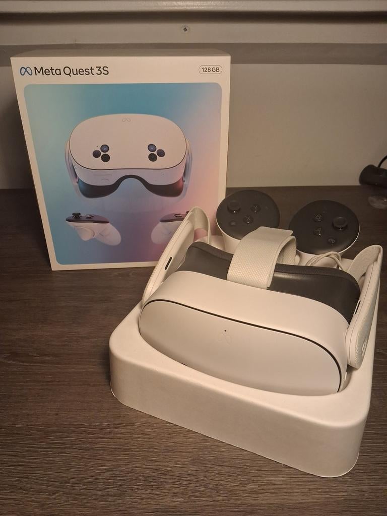 Meta Quest 3S VR bril, Spelcomputers en Games, Virtual Reality, Ophalen of Verzenden, Zo goed als nieuw, VR-bril, Overige platformen