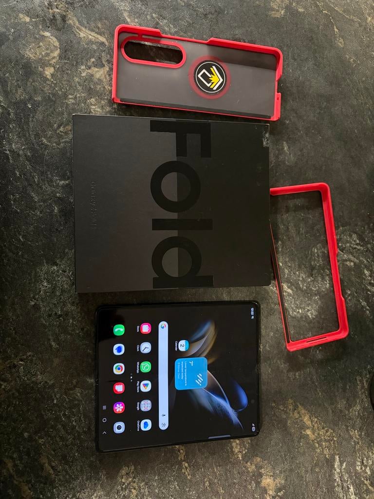 Samsung Galaxy Z Fold 4 256GB Dual Sim met doos, Zwart, Touchscreen, Nieuw, Ophalen of Verzenden