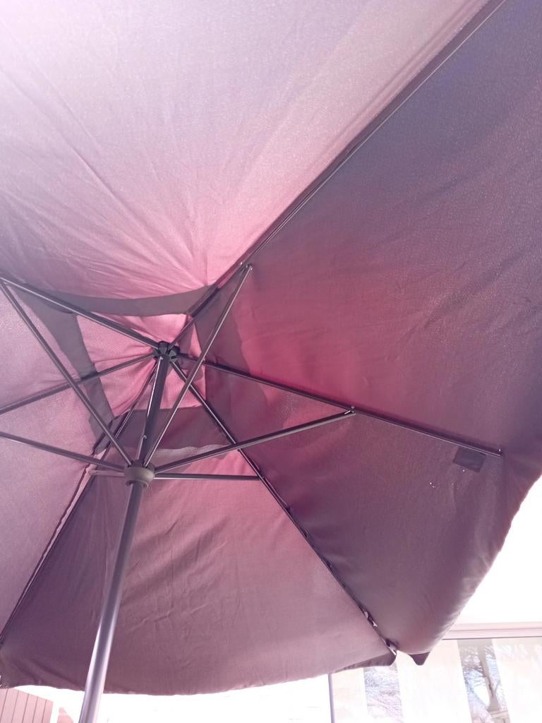 Parasol voor balkon, blauwgrijs, Tuin en Terras, Parasols, Ophalen of Verzenden, 1 tot 2 meter