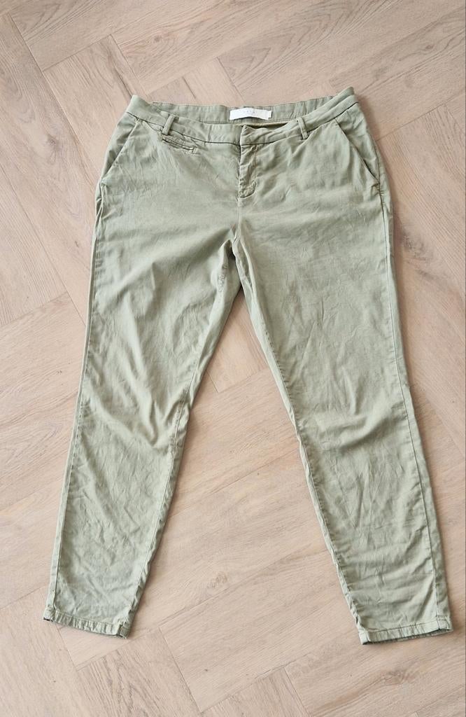 Zacht groene broek van Yaya 44, Maat 42/44 (L), Ophalen of Verzenden, Zo goed als nieuw, Lang