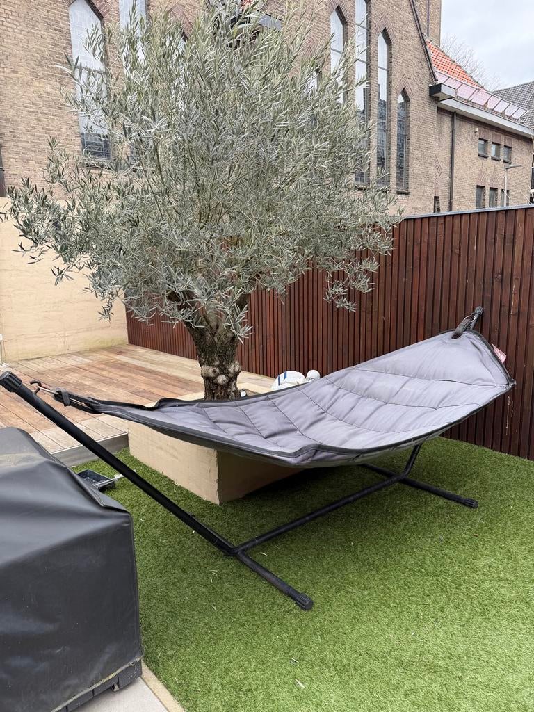 Comfortabele Fatboy hangmat met standaard, Tuin en Terras, Hangmatten, Ophalen, Gebruikt, Met standaard, Eenpersoons