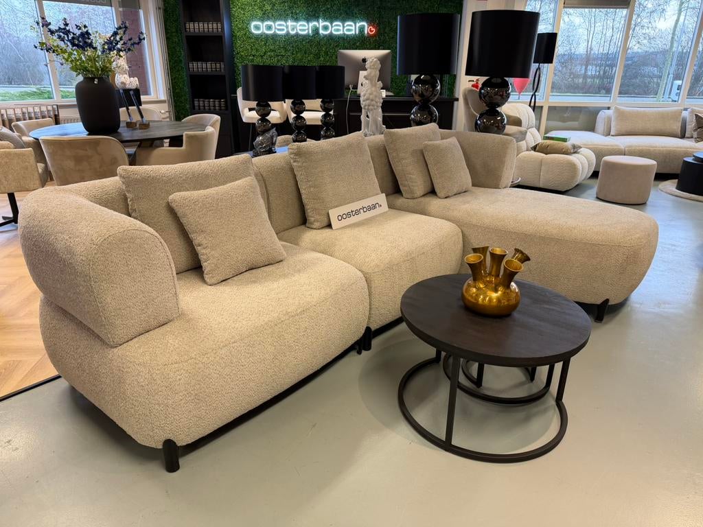 Luxe Velvet Teddy Loungebank Monet 310x180cm NIEUW - Uniek, Venus 31 8448CE Heerenveen, Hoekbank, Ophalen of Verzenden, Eric kuster