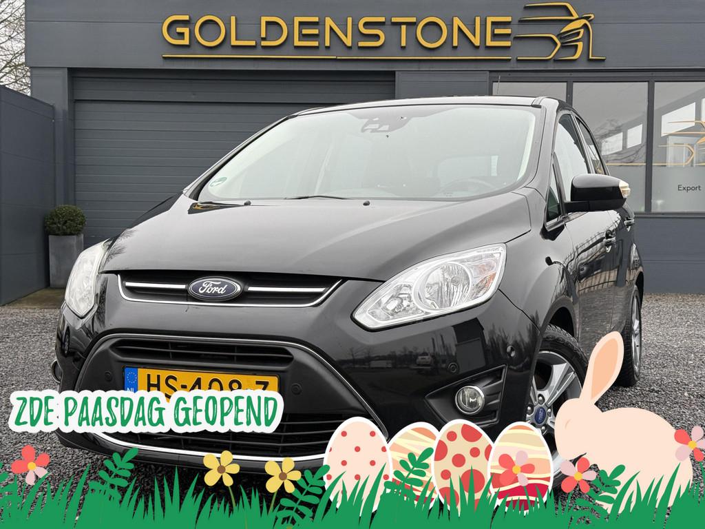 Ford C-Max 1.0 Edition 1e Eigenaar,Navi,Pdc V+A,Clima,Cruise, Voorwielaandrijving, Euro 5, Gebruikt, Zwart
