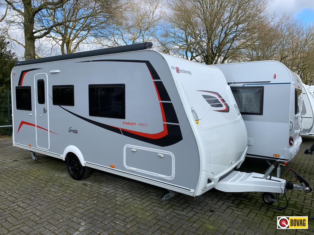 Sterckeman Starlett Graphite 480 CP Thule luifel/LM velgen, Standaardzit, Sterckeman, Bedrijf, Schokbreker
