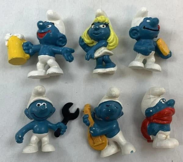 Schleich Smurfen Set 6 Figuren Jaren 70 80 Smurf vintage, Coolsingel 104, 3011 AG Rotterdam, Netherlands, Verzenden, Zo goed als nieuw