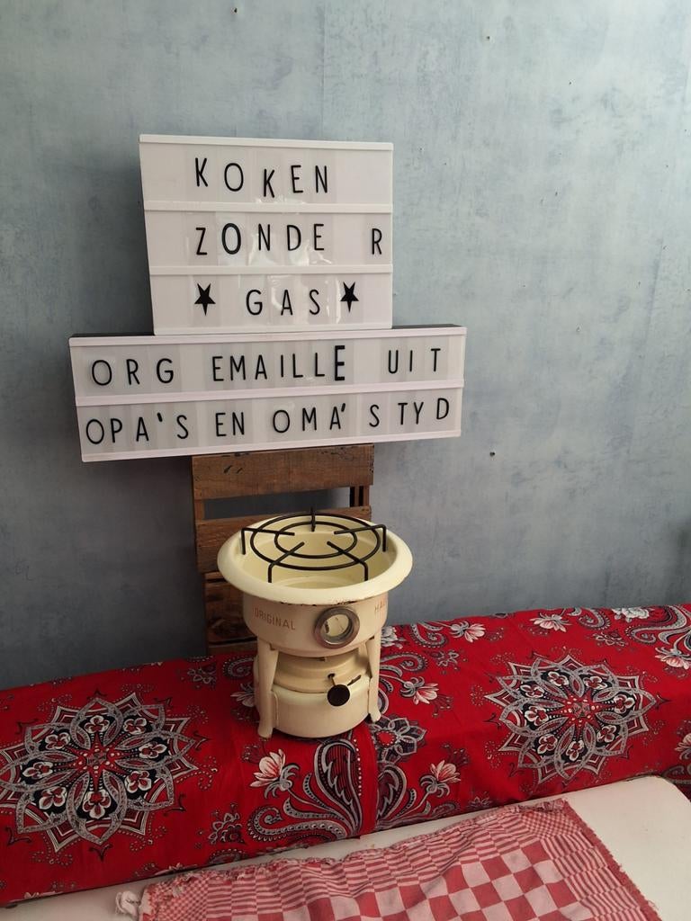 Prima 1 pits HALLER OLIESTEL, Antiek en Kunst, Antiek | Emaille, Ophalen of Verzenden