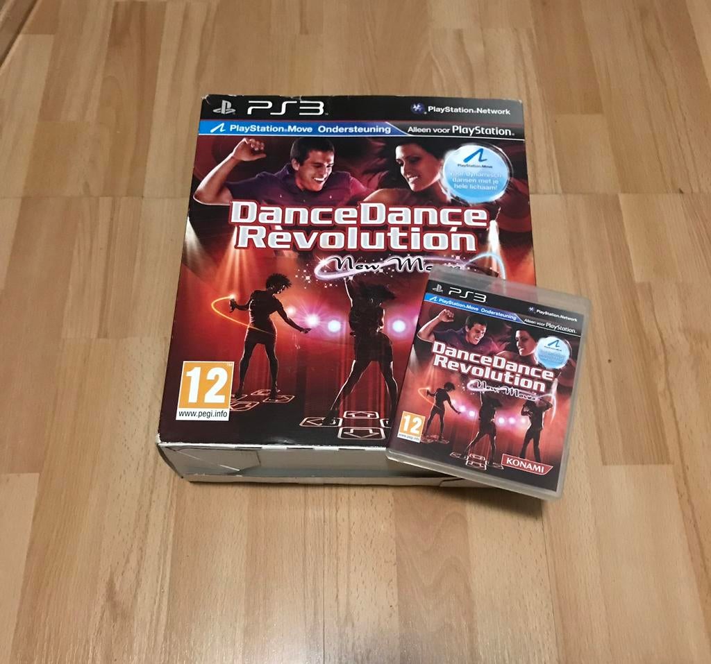 Dance Dance Revolution New Moves Ps3 met Dansmat in doos., Ophalen of Verzenden, Zo goed als nieuw, Overige typen, PlayStation 3